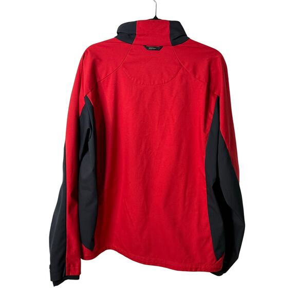 Columbia Titanium Men’s XL Red Black Softshell Jacket Outdoor Hiking Interchange - Picture 3 of 11